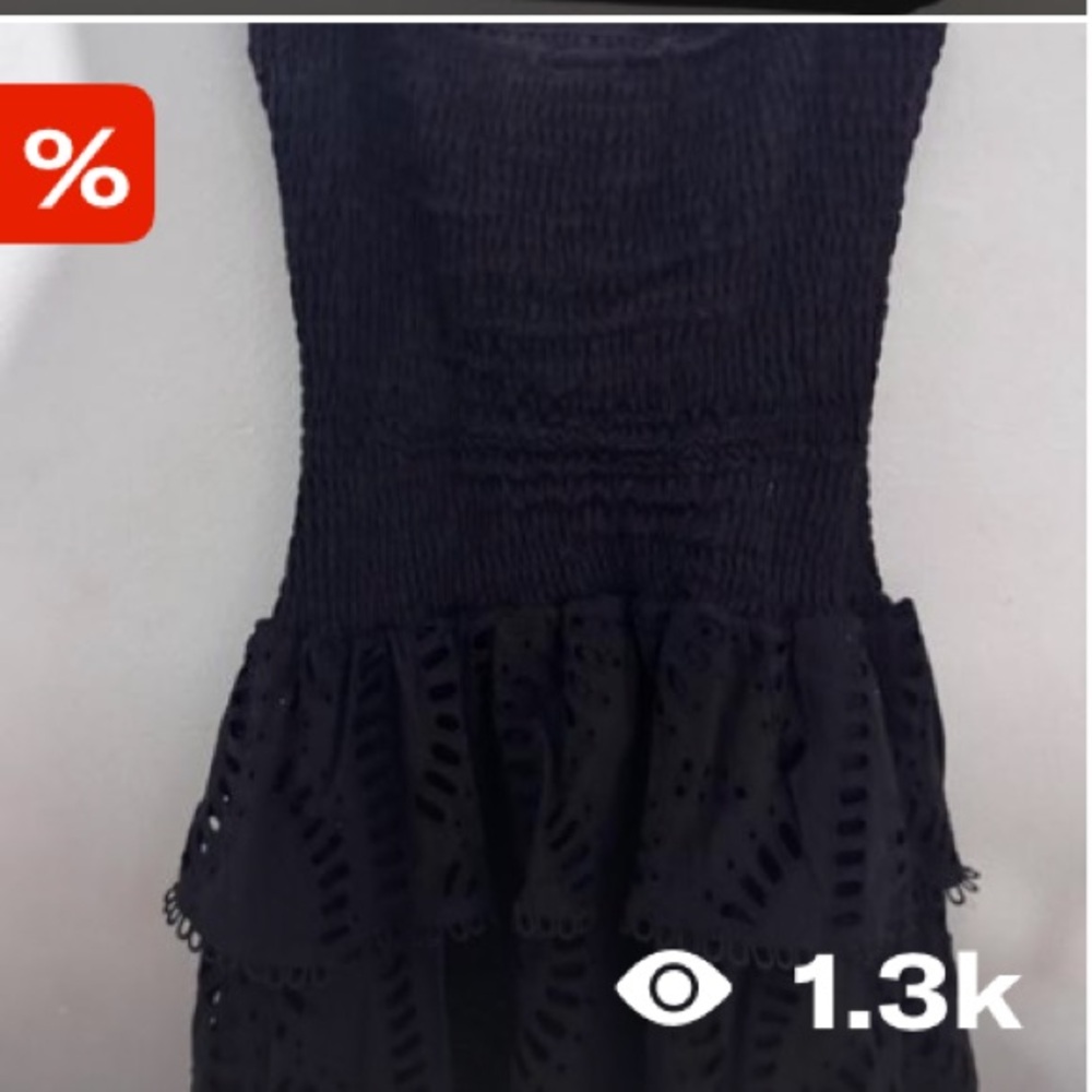 black mini dress